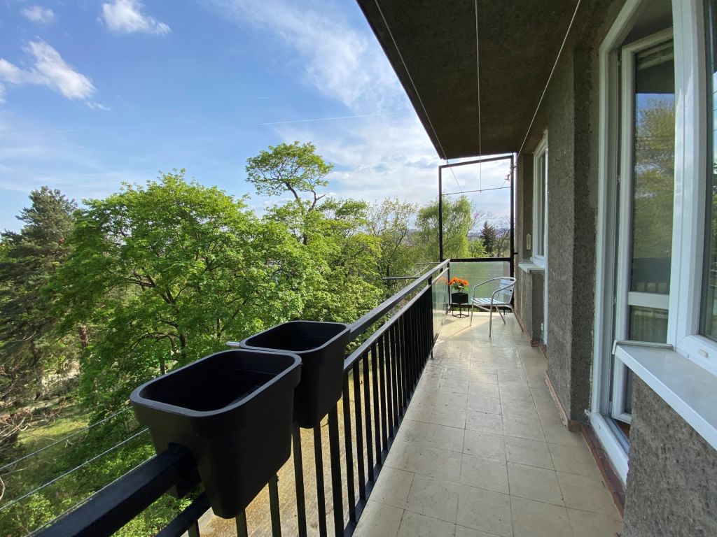 Pronájem prostorného světlého bytu s balkonem u parku Lužánky